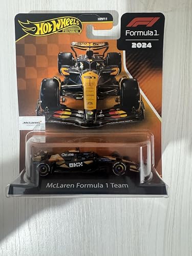 Hot Wheels 1:64 Scale Premium Race Team MCLAREN Formula 1 Die-Cast
