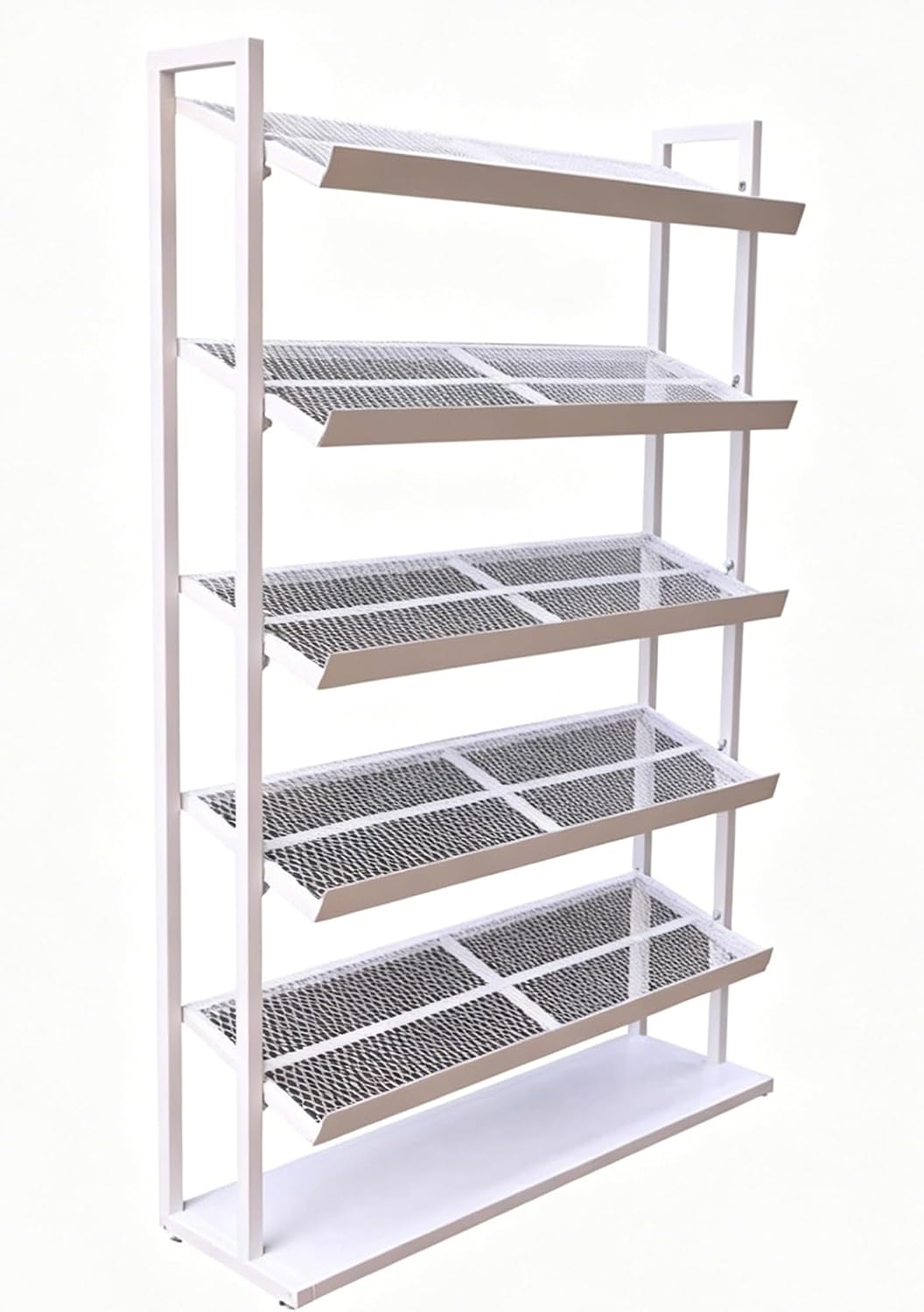 Metal Bead Storage Rack,Display Shelf for Fuse Beads-Seed Beads, Smooth Paint Craft Organizer Stand,Sturdy Iron Wire Shelving(160x160x35cm)