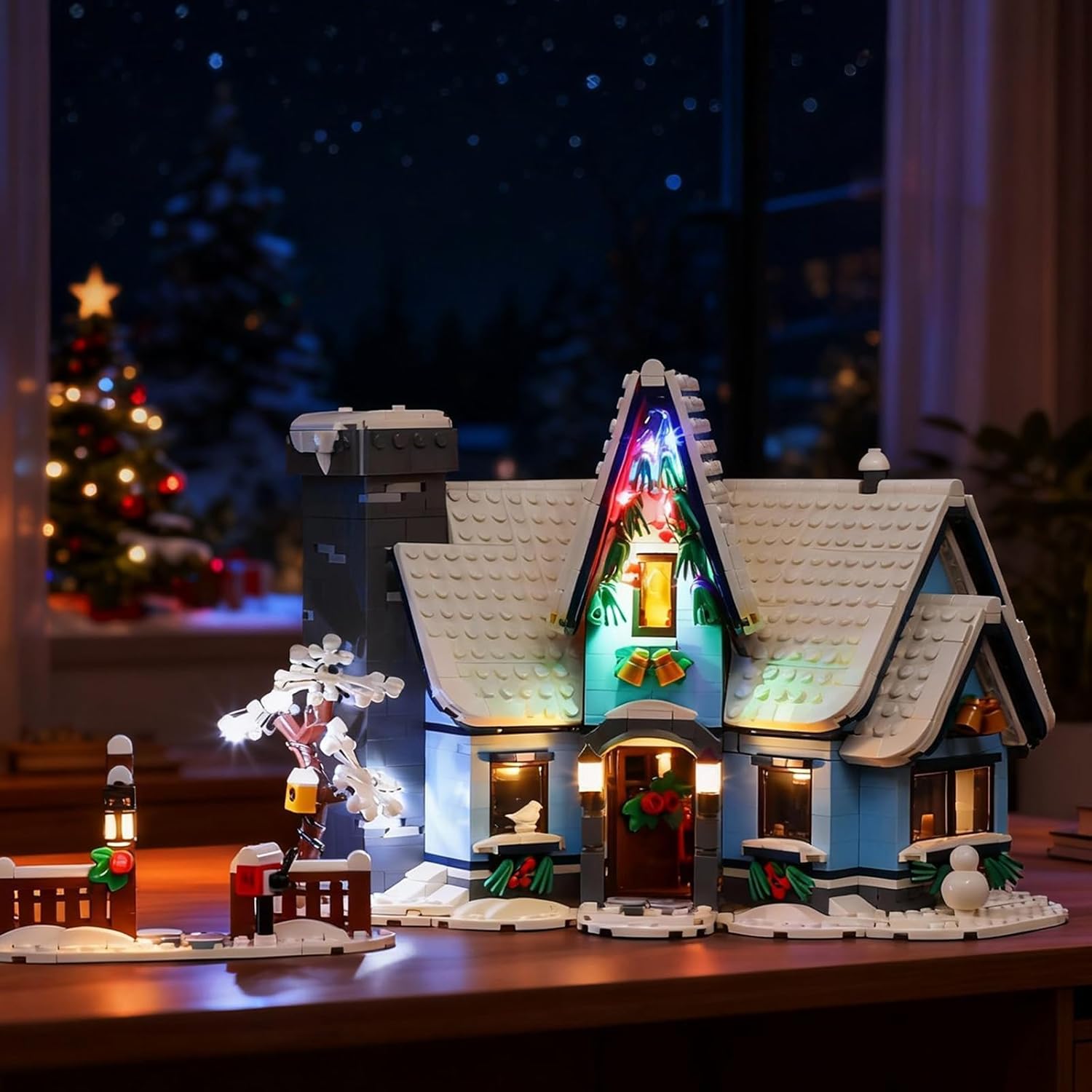 BRIKSMAX Led Lighting Kit for Creator Santa's Visit - Compatible with Lego 10293 Building Blocks Model- Not Include The Lego Set