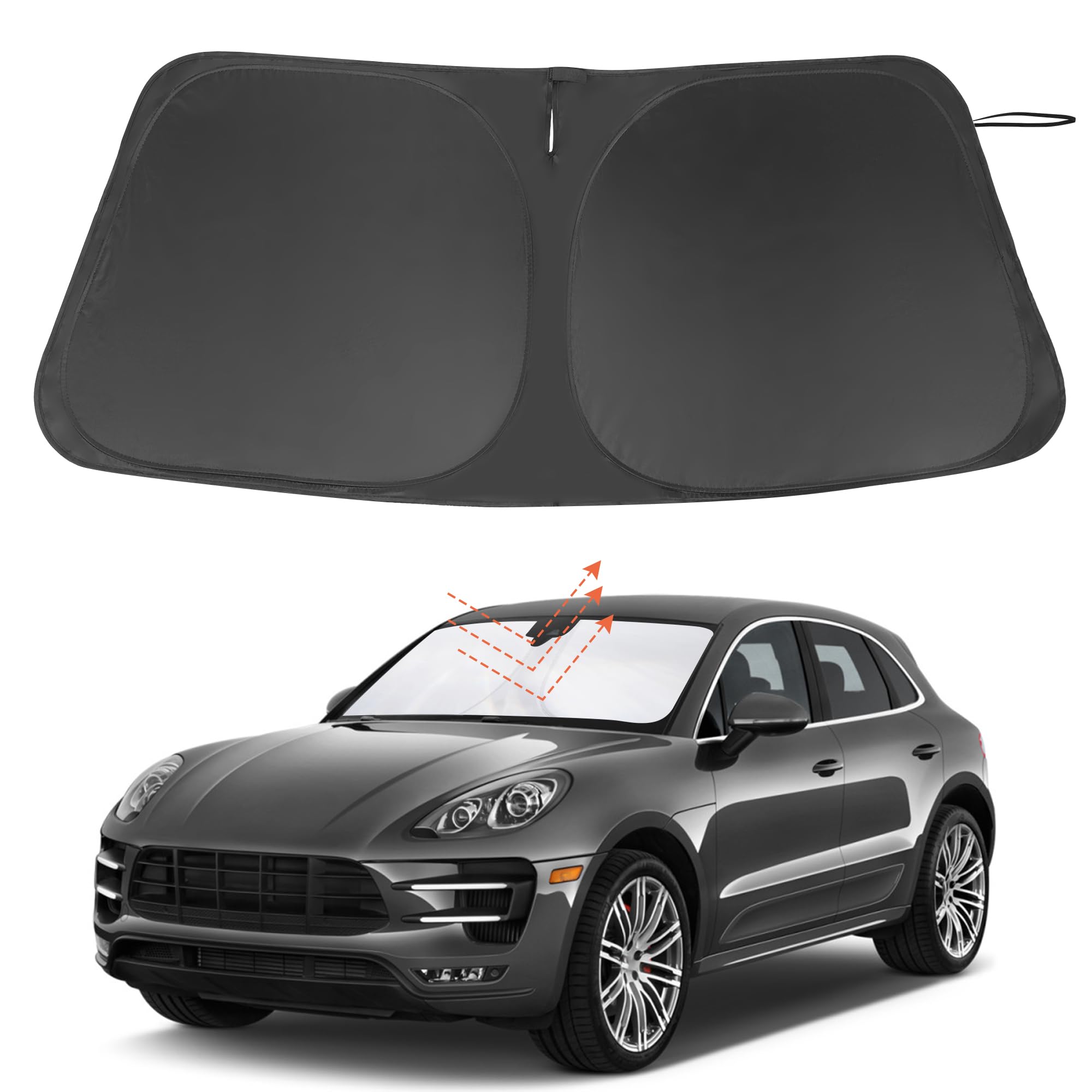 Windshield Sun Shade for 2014-2026 Porsche Macan Accessories