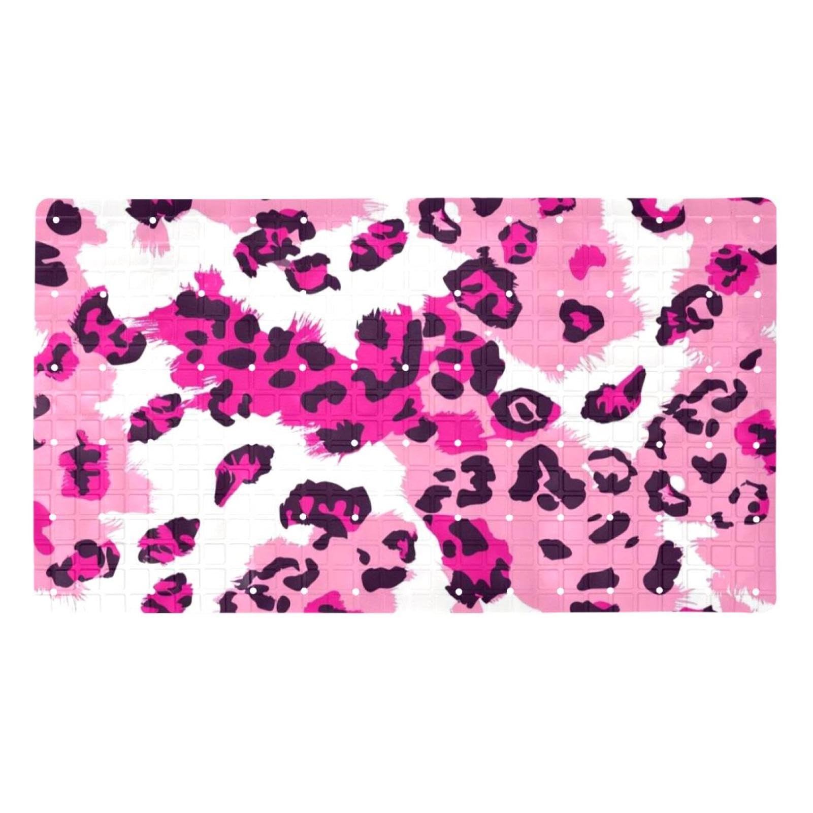 Tapis de bain antidérapant léopard pour sécuriser la salle de bain