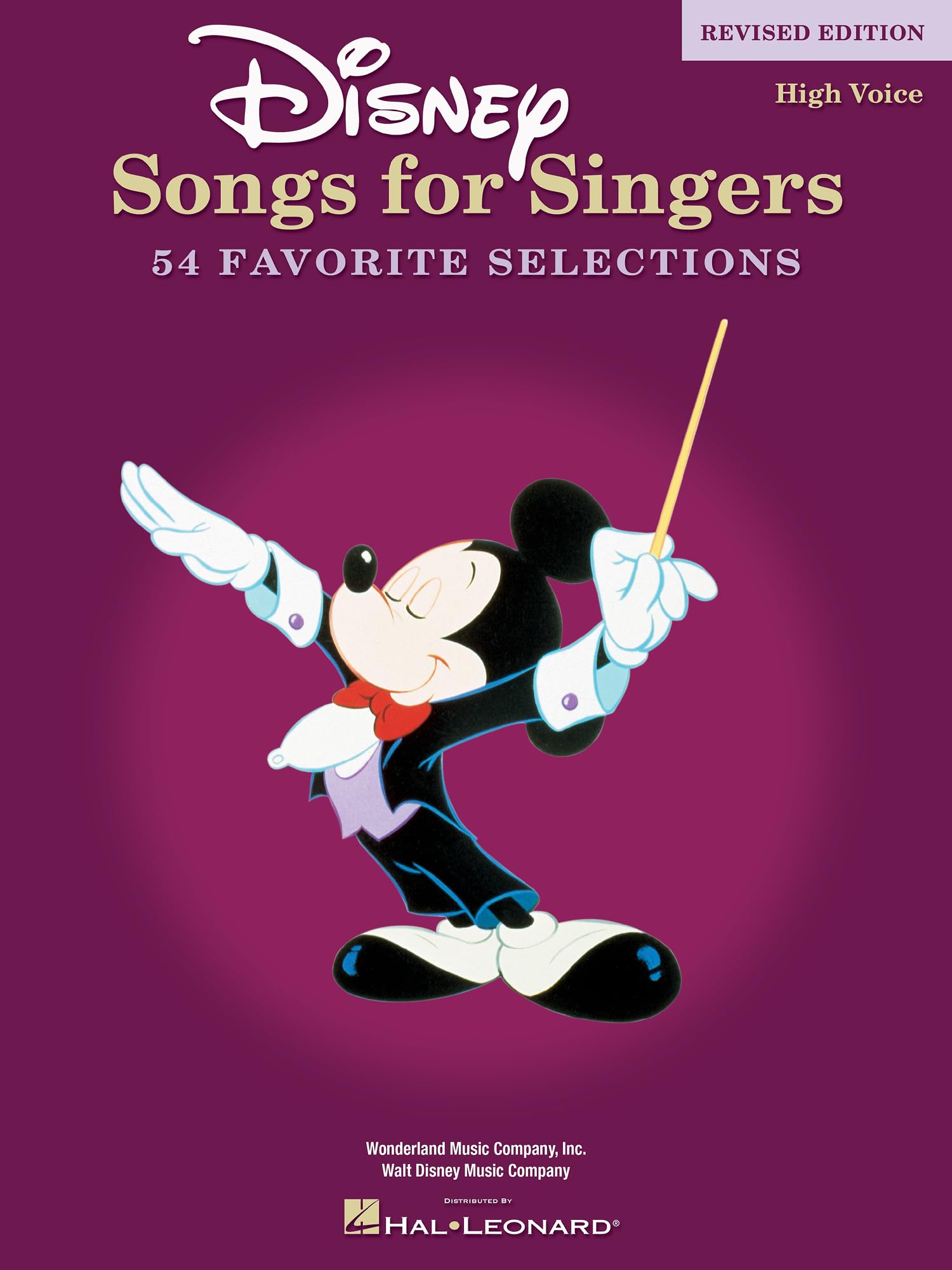 Disney Songs for Singers High Voice | Vocal Sheet Music Book with Piano Accompaniment | 54 Disney Favorites for Solo Performance | Songbook for ... - 54 Favorite Selections - High Voices