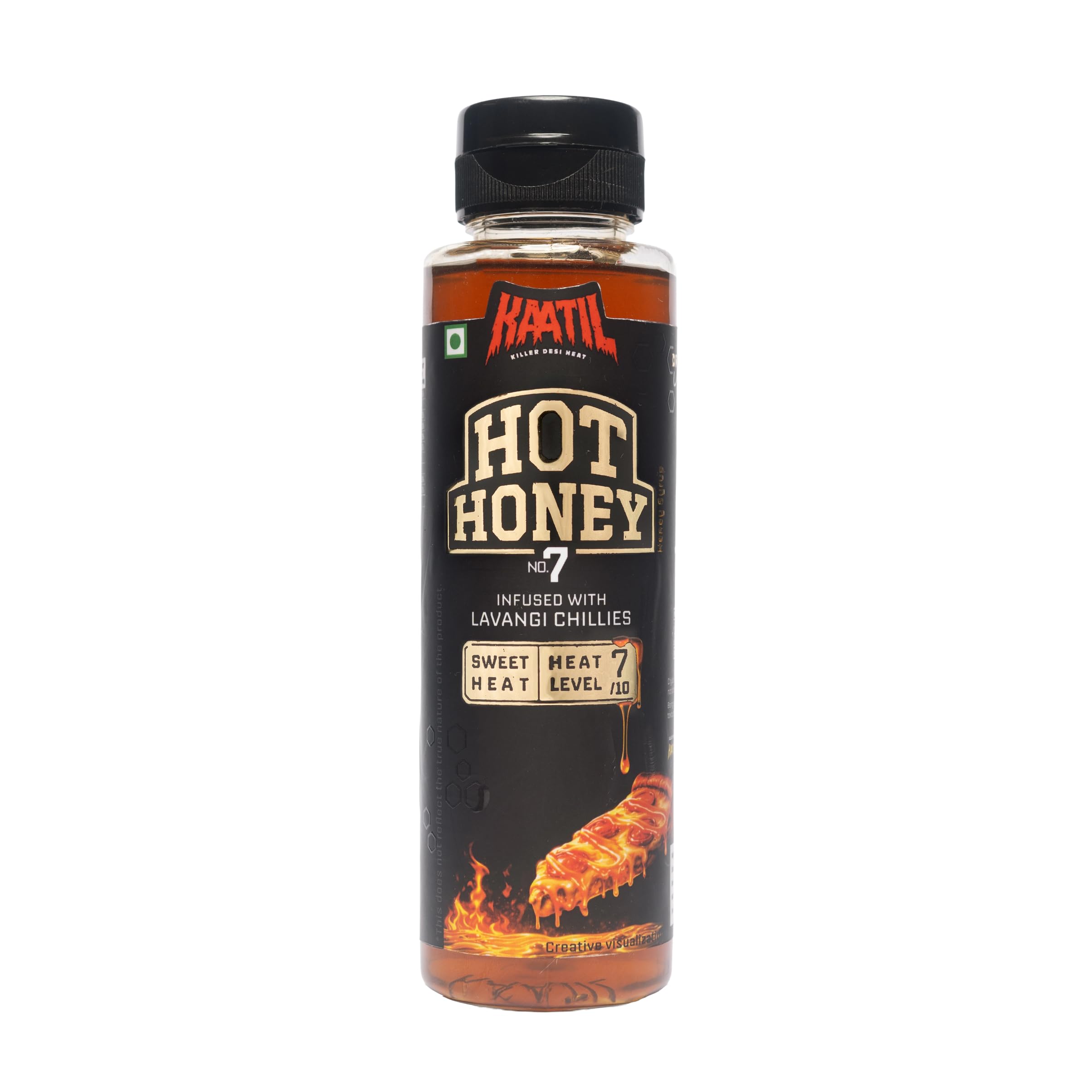 Kaatil Hot Honey No. 7-300gms | Sweet & Spicy Sauce Infused with Chilli and Pure Honey | Pizza Topper, Dip & Marinade-image-9