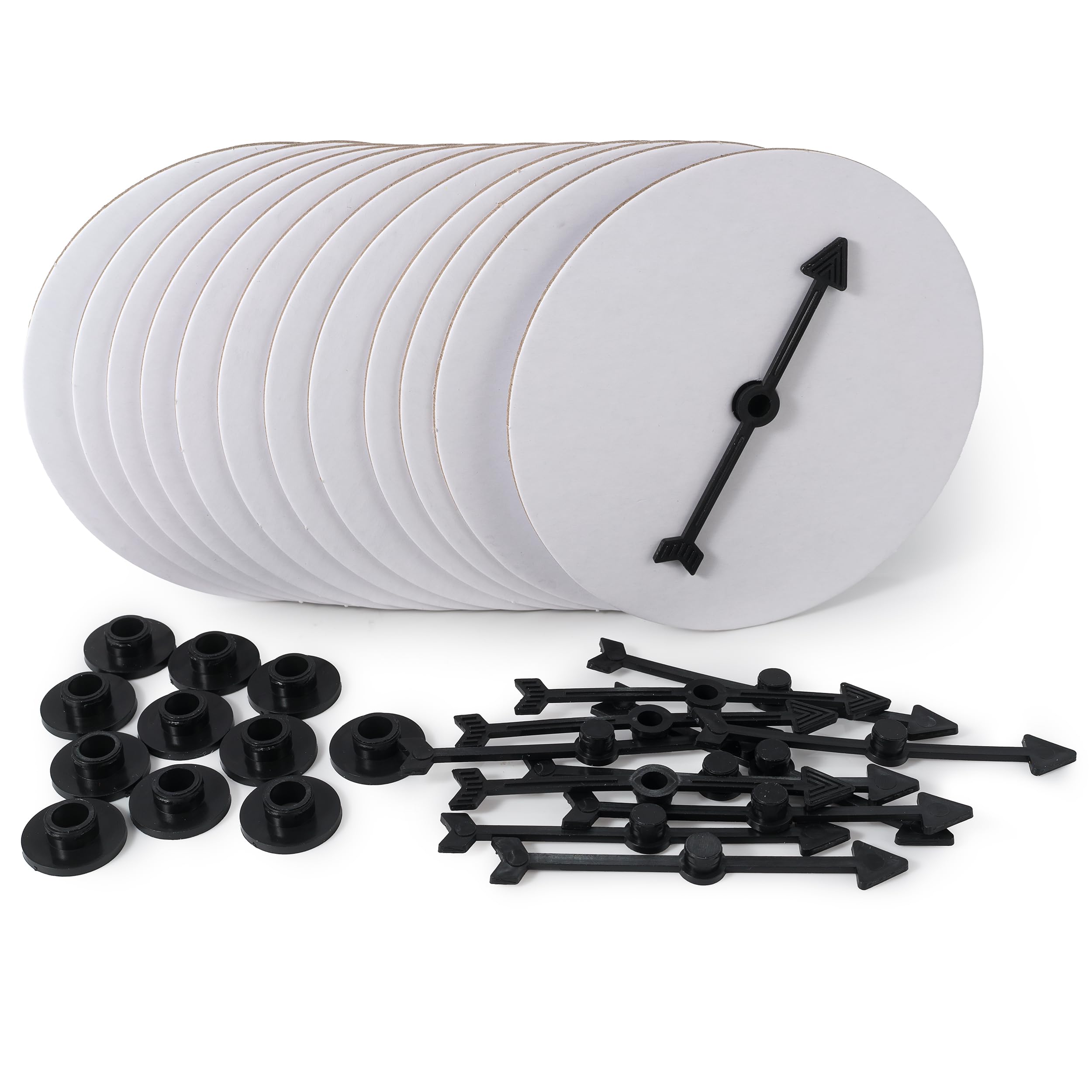 12 Board Game Arrow Spinners, Family Games Accessories - Blank DIY Gaming Spinners, Create Your Own - Replacement Pieces