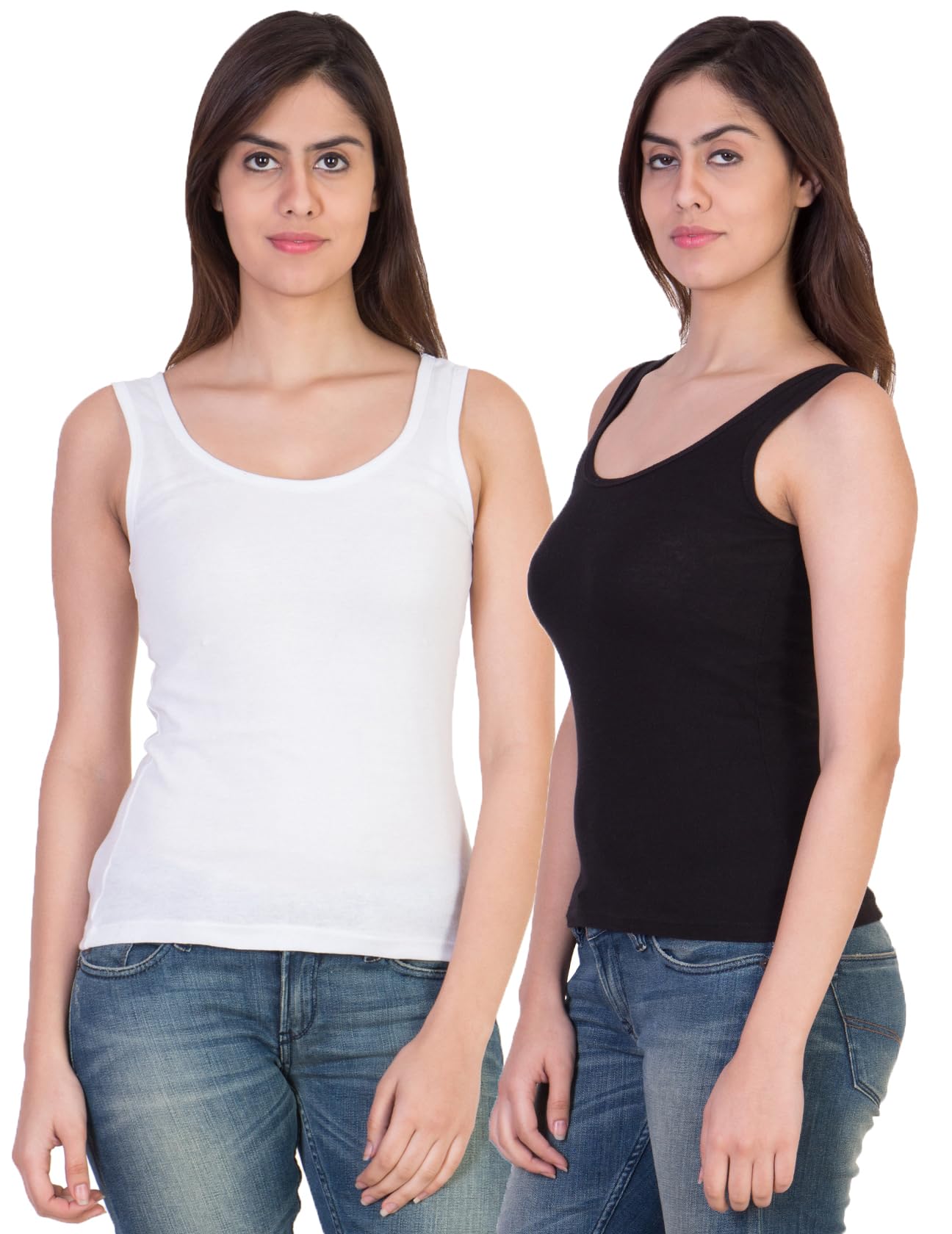 17hills Pack of 2 Tank Top Vest Top Camisole Sando Spaghetti Inner Wear Camis for Women, Girls-picture-43