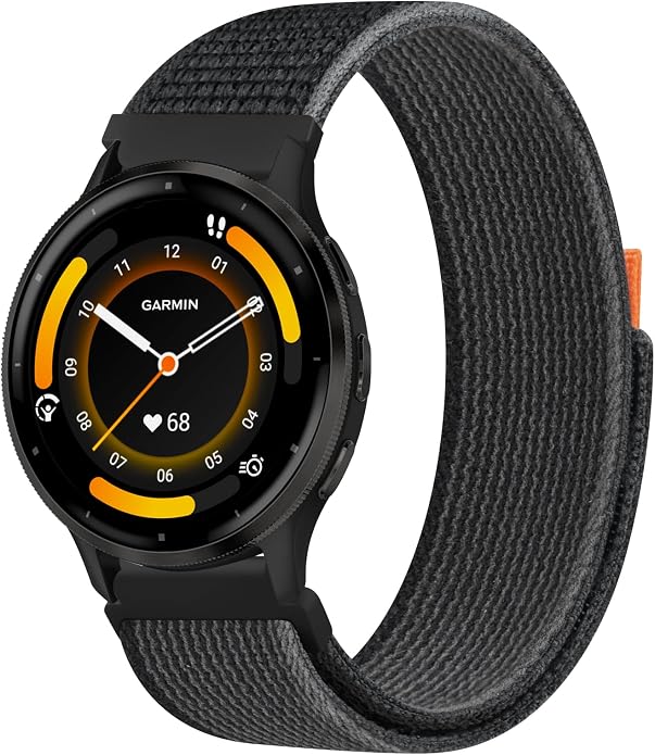 Fintie Nylon-Ersatzarmband Für Garmin Vivoactive 4 45mm – Quick Release, 22 Mm, Verstellbar, Wasserabweisend