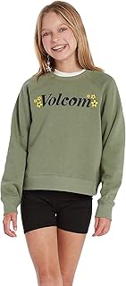 Volcom Girls' Truly Stokin Crew Fleece Sweatshirt