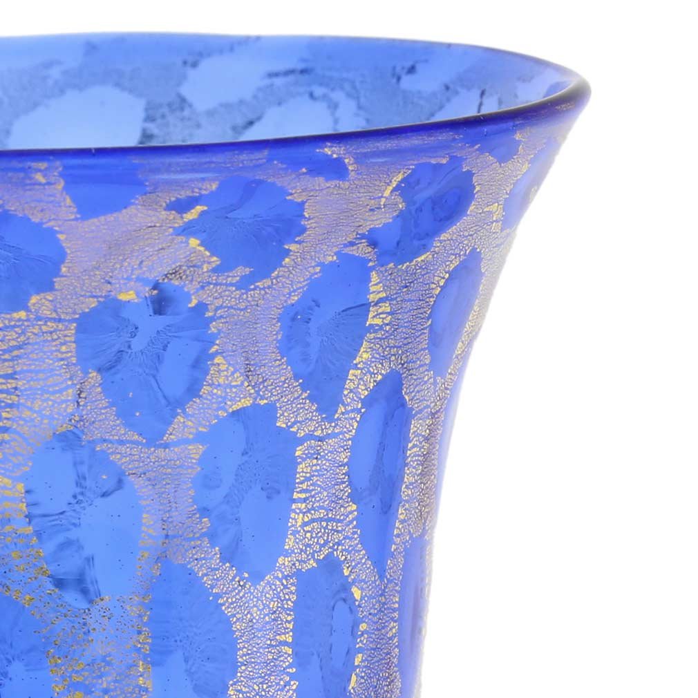 Amazon.co.jp: ヴェネツィアのガラスムラノガラスゴブレット - ブルー