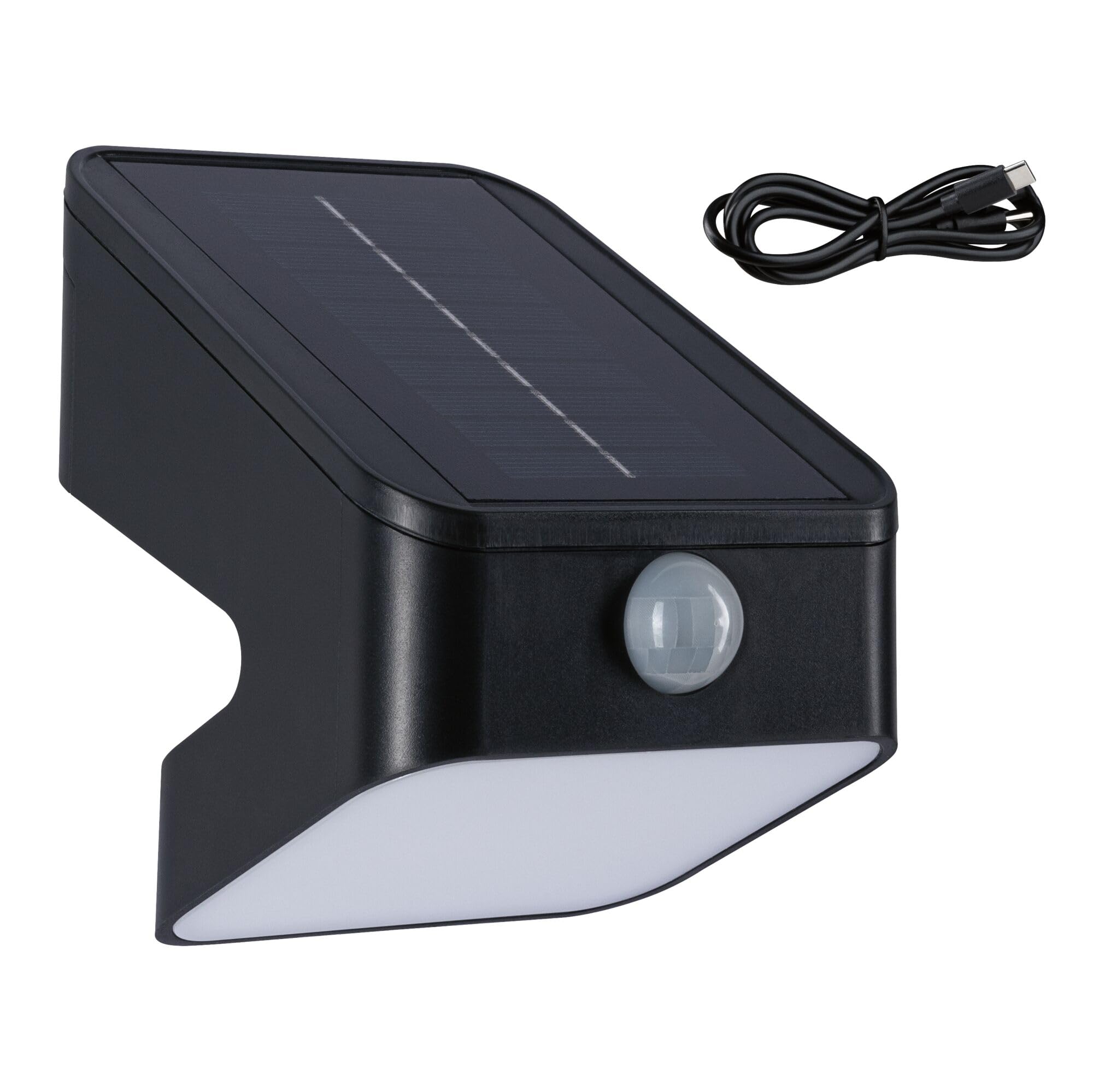 Paulmann 94608 Solarna myjka ścienna LED LeslyTwilight Controlled Motion Detector (IR) IP65Square 113x126mm3000K 5,5W 400lmantracyt plastik