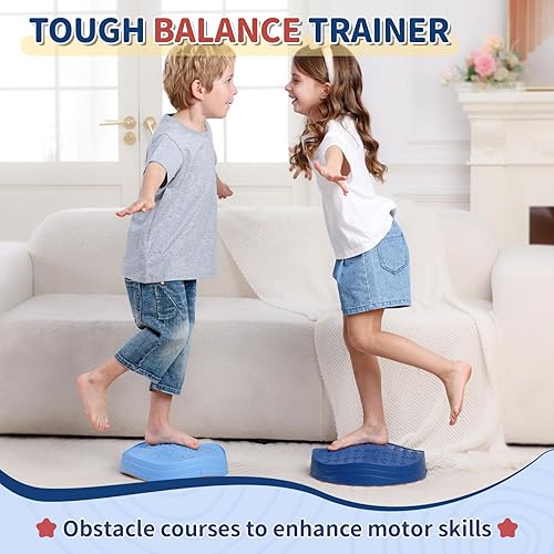 Miniatura 6 de KidBloom Paquete de 5 piedras sensoriales  Stepping Stones para el equilibrio de los niños, juguetes sensoriales para autismo, bolsa impermeable