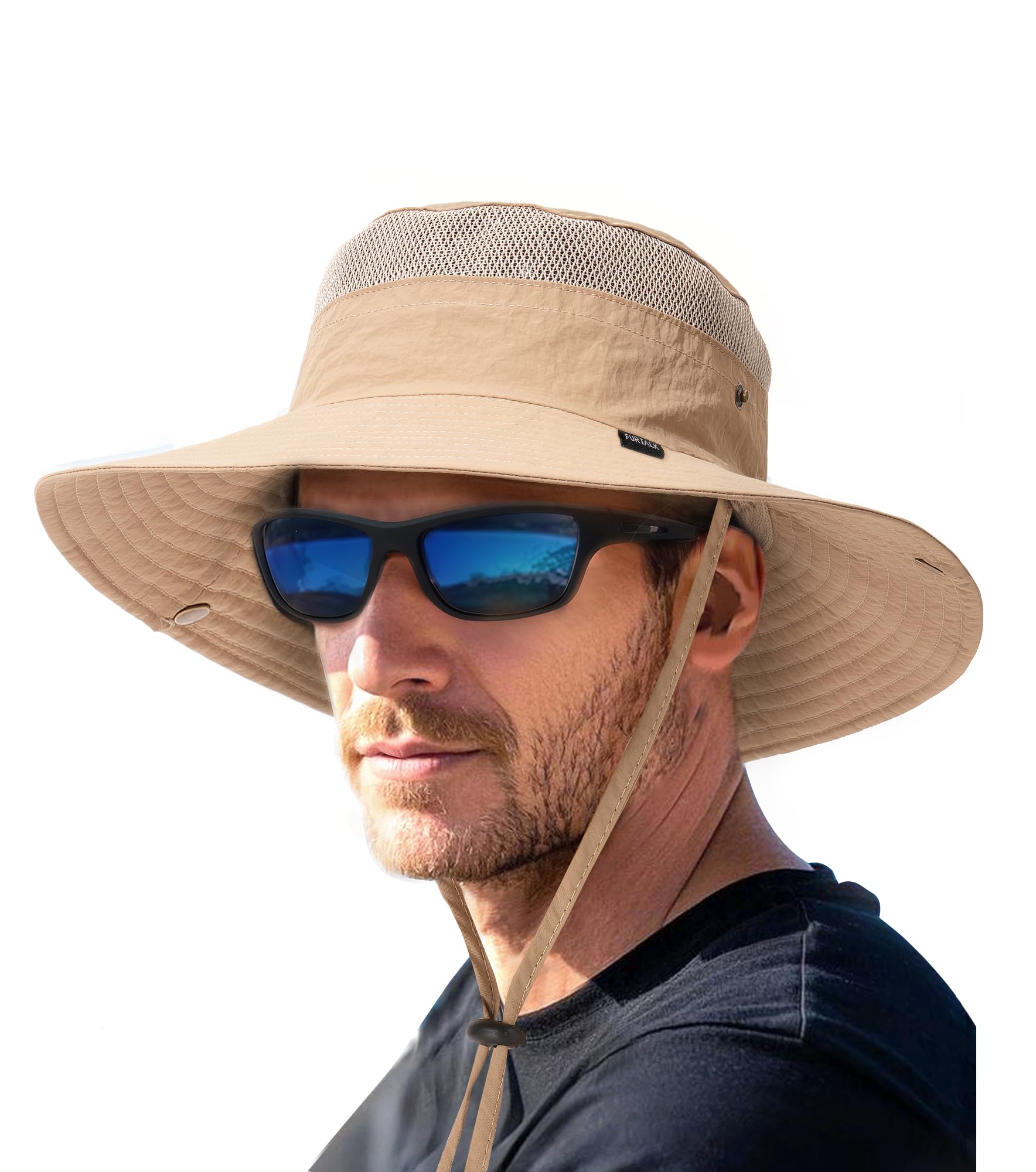 FURTALK Sun Hats for Men Women Fishing Hat UPF 80+ Breathable Wide Brim Hiking Summer UV Protection Bucket Hats