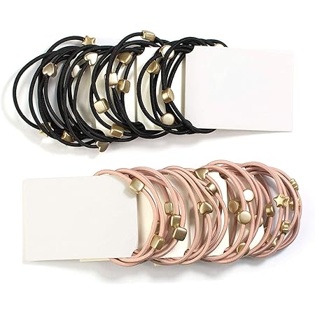 Amazon Co Jp Bianhuan シンプル ヘアゴム 大人 かわいい ヘアアクセサリー ヘアアクセ まとめ髪 ファッション 48本セット ビューティー