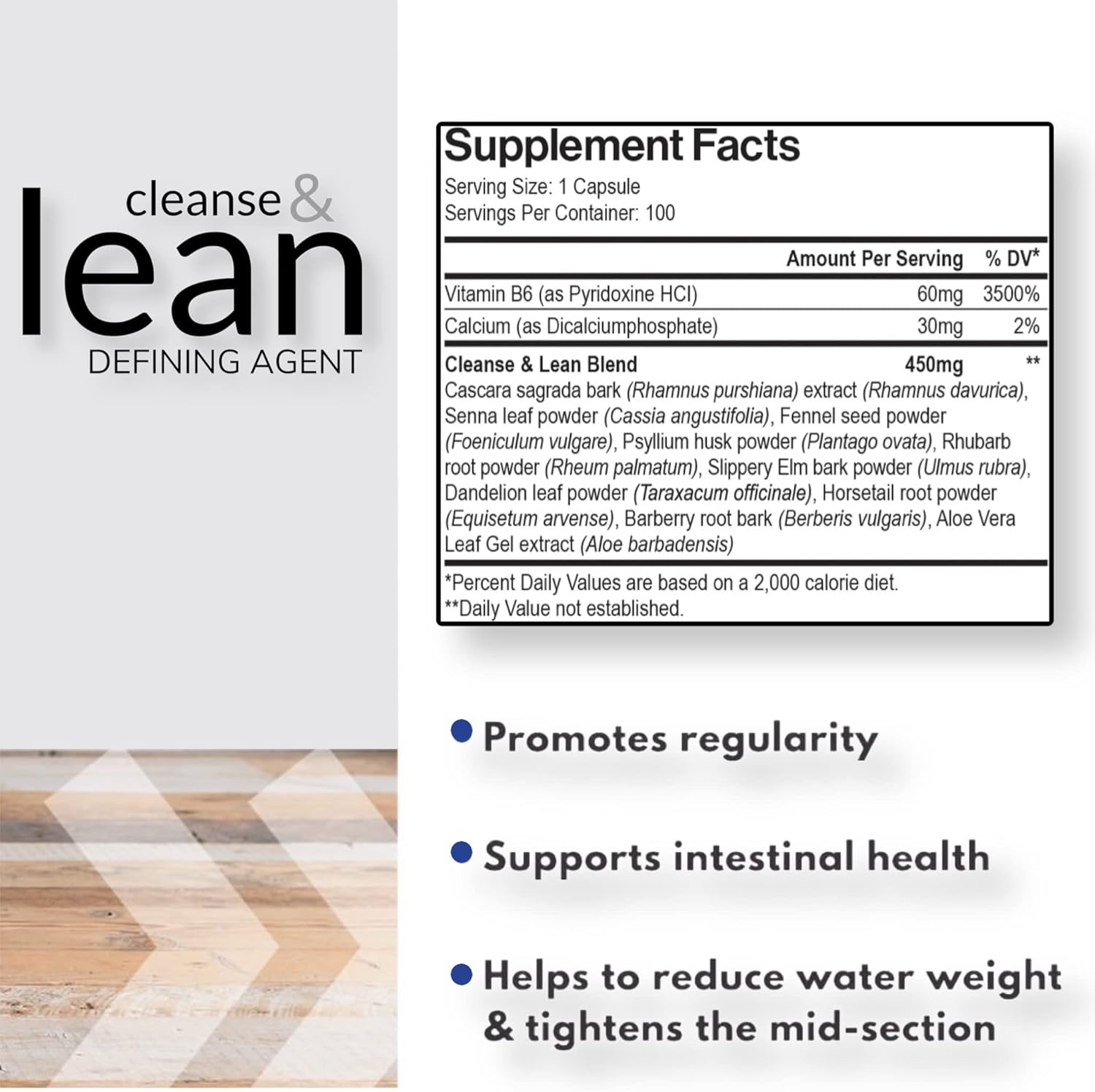 Max Muscle Naturaliga Cleanse and Lean Defining Agent Herbal Cleanse for Regularity w/Natural Detoxifying Ingredients for Gut Health Colon Detox Health and Bloating,100 Ct (Pack of 2)