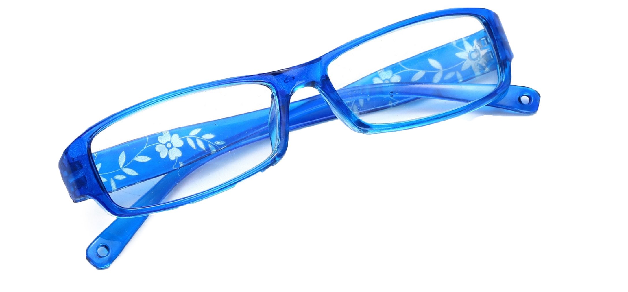 4sold Slim Flowers Reading Glasses +0.50 +0.75 1.00 +1.5 +2.00 +2.5 +3.5 +4.00 brand (Gray, 4.00) (Blue, 3.00)