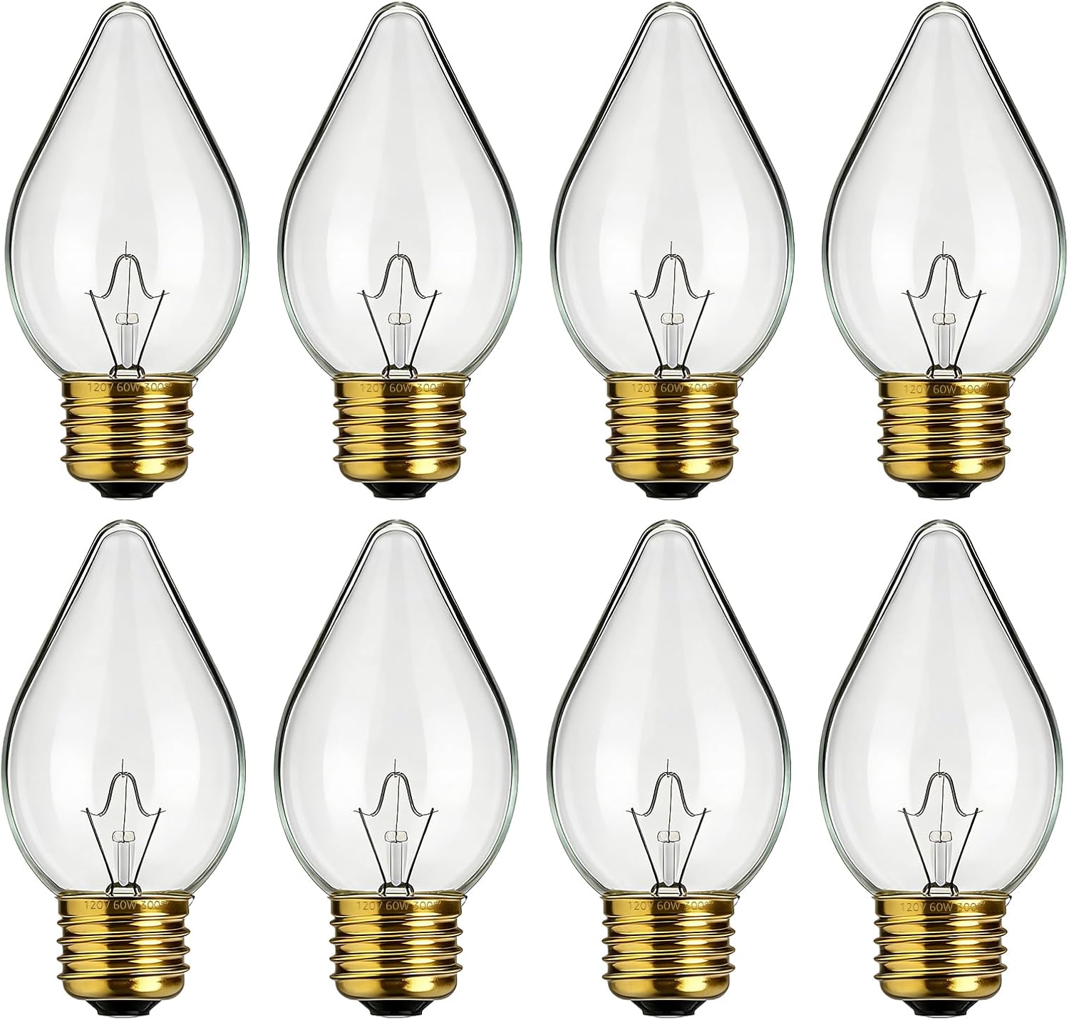 02.30.043.00 Heat Lamp Bulbs Compatible with Hatco Commercial Food Warmers 60 Watt Light Bulb 120V Torpedo Shape E26 Screw Base High Temp 8 Packs