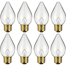 Food Warming Heat Lamp Bulbs, 60W, 120V, E26 Base, 8 Packs | Model 02.30.043.00, Compatible with Hatco Commercial Food Warmers, Torpedo Shape, High Temp