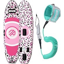 Niphean Inflatable Paddle Board and Extra Coiled 3-10ft Surfboard Leash