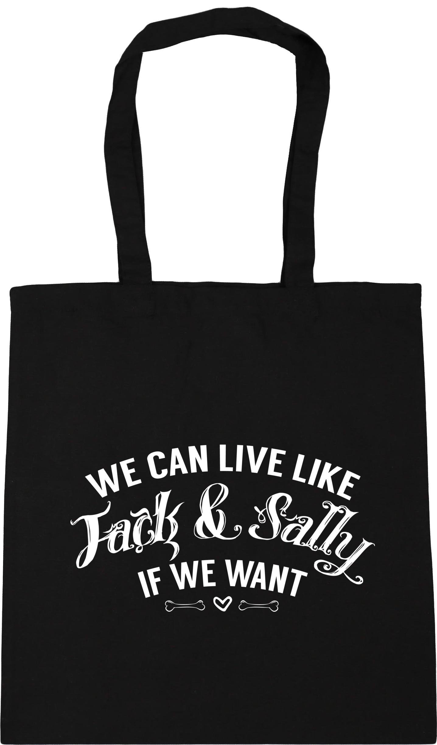 HippowarehouseWe can live like Jack and Sally If we want Tote Shopping Gym Beach Bag 42cm x38cm, 10 litres