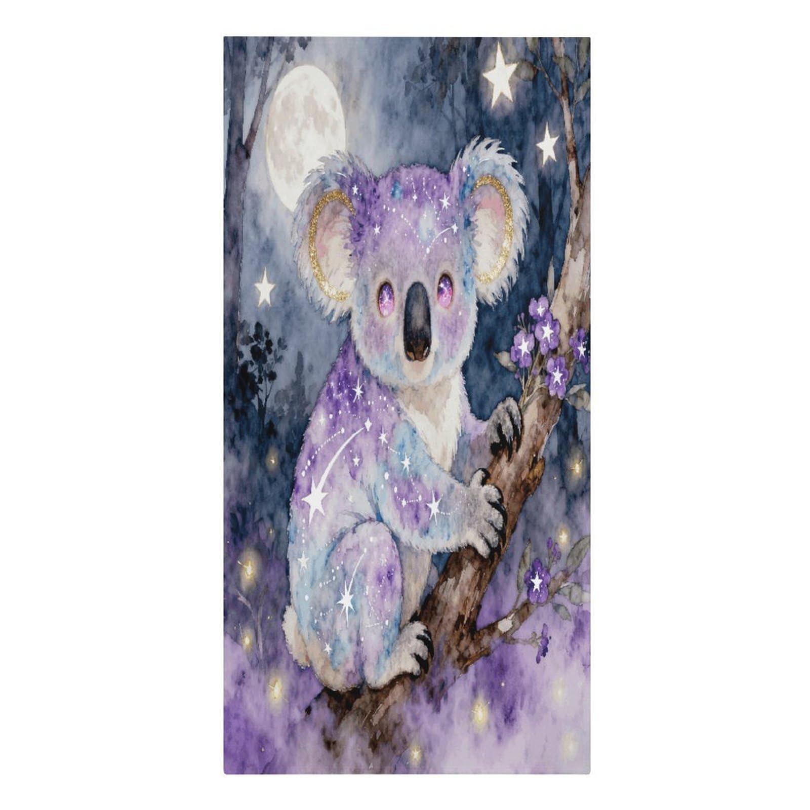 VstaDank Galaxy Koala Beach Towels Microfiber Absorbent Extra Large Bath Towels Quick Dry Lightweight Thin Pool Towel Soft Swim Travel Towel Beach Accessories for Adult Gift