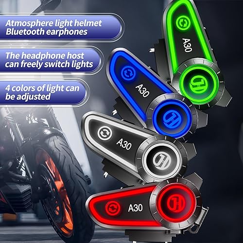 Miniatura 9 de Altavoces para casco de motocicleta, auriculares Bluetooth, respuesta automática, control de música, 120 horas de reproducción, sistema de alta