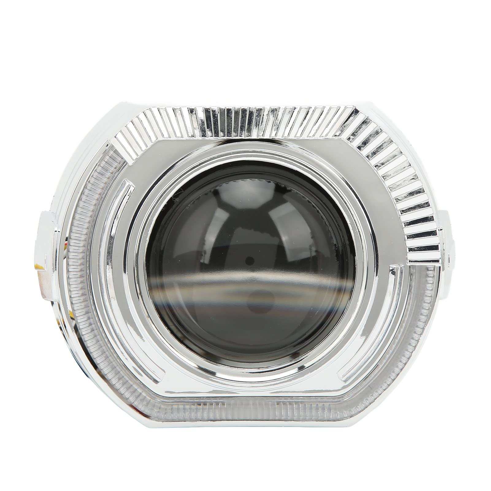 Faros Delanteros LED Torvex, Bombillas para Faros Delanteros de Doble Lente de 3 Pulgadas, lámparas para proyector 5500K 9-24V, compatibles con vehículos H1 H4 H7 HB3 HB4 D1 (Ojos de ángel Amarillos
