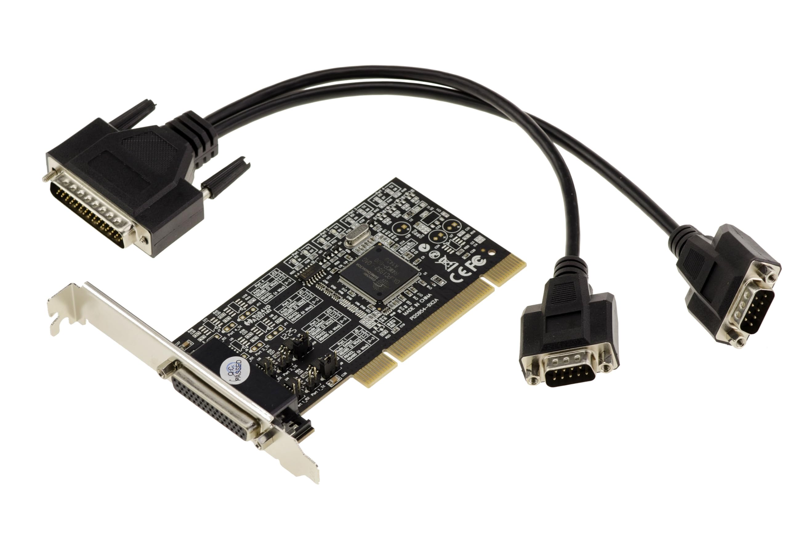KALEA-INFORMATIQUE Tarjeta controladora PCI RS422 RS485 de 2 Puertos con chipset Oxford OXPCI952. Protección RS422 RS485 RSD 15KV