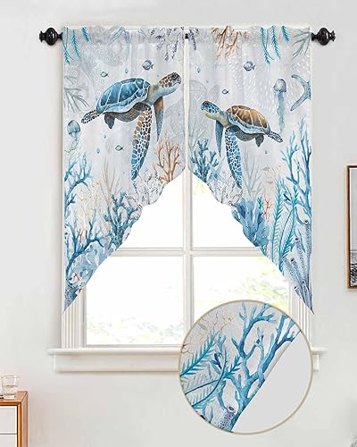 Miniatura 8 de Juego de 2 cenefas verdes para ventanas del Día de San Patricio, trébol de la suerte, trébol de la suerte, con bolsillo para cortinero, cortinas de