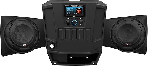 MTX RANGERSYSTEM1 Polaris Ranger SXS Sistema de audio con receptor y (2) altavoces personalizados