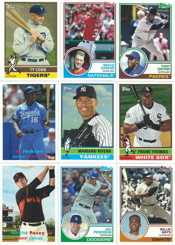 2015 Topps Archives Series MLB Baseball Complete Mint 300 Card Set Loaded with Stars, Rookies and Hall of Famers Complete M (Mint)