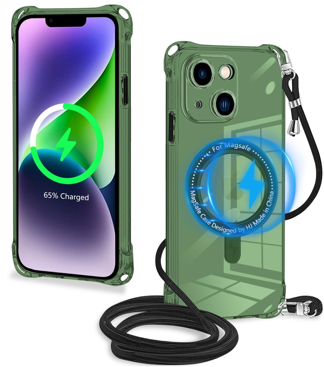 Apple iPhone 15 グリーン 本体　MagSafeケース付き Apple iPhone 15 グリーン 本体MagSafeケース付き