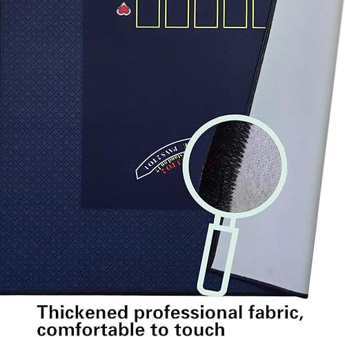 Miniatura 9 de BALIKEN 40 '' x 40 '' Texas Hold'em y Blackjack Layout Mesa Fieltro, portátil plegable juegos de póquer Mat