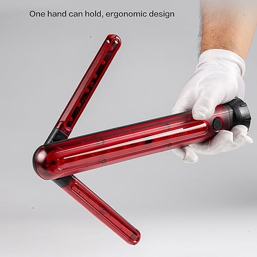 Miniatura 8 de EVTSCAN Luz LED de seguridad vial ajustable de 45 grados, con flecha de giro, luz roja magnética, lámpara LED de seguridad de señal de tráfico, para