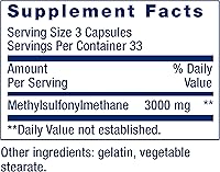 Vista 3 de Life Extension MSM, 1000 mg, methylsulfonylmethane, Supports Healthy Joints, antioxidant Support, Gluten-Free, Non-GMO, 100 Capsules