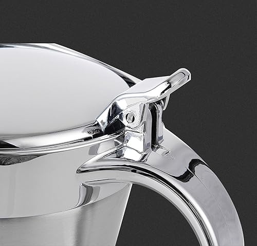 Miniatura 4 de Cheardia Salsa de 14 onzas, cuenco de salsa de acero inoxidable 304 con tapa, jarra de salsa de doble aislamiento con boquilla antigoteo para salsa,