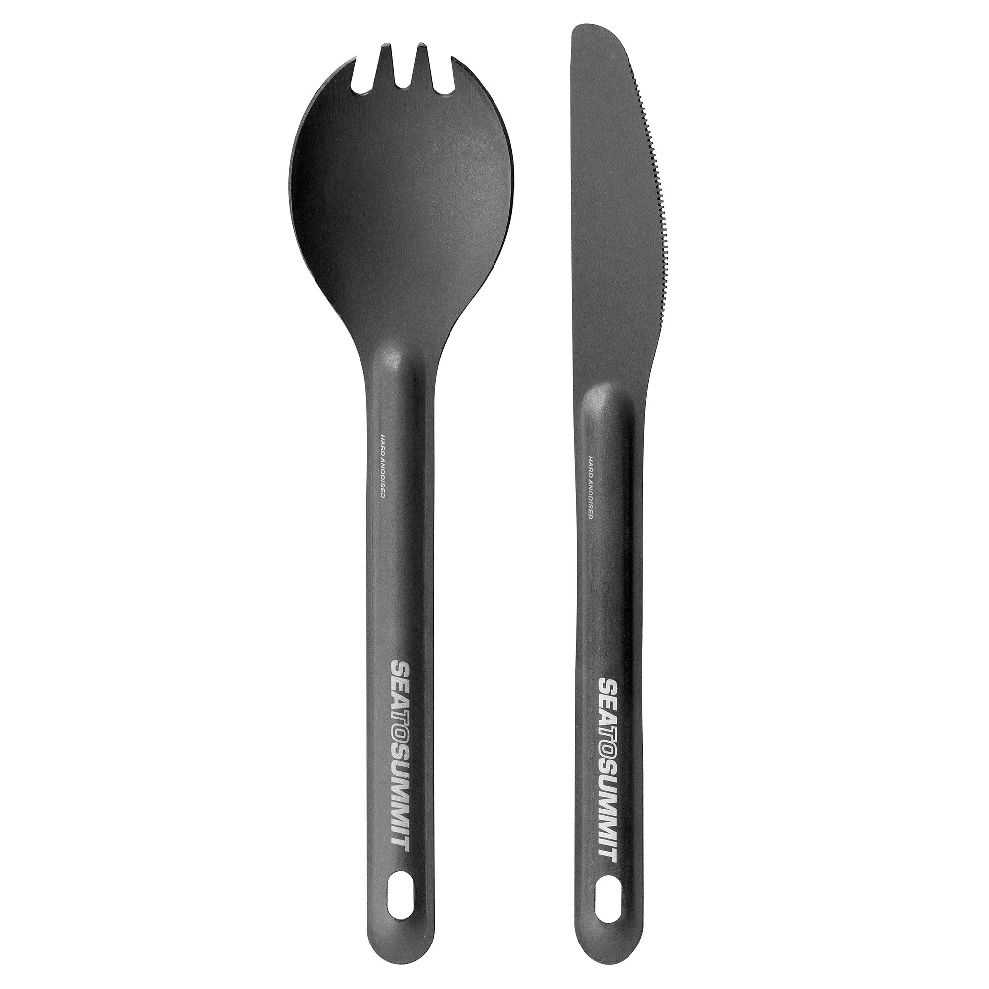 Sea To Summit AlphaLight Cutlery Set 2Pc (Knife And Spork) - Grey, One Size