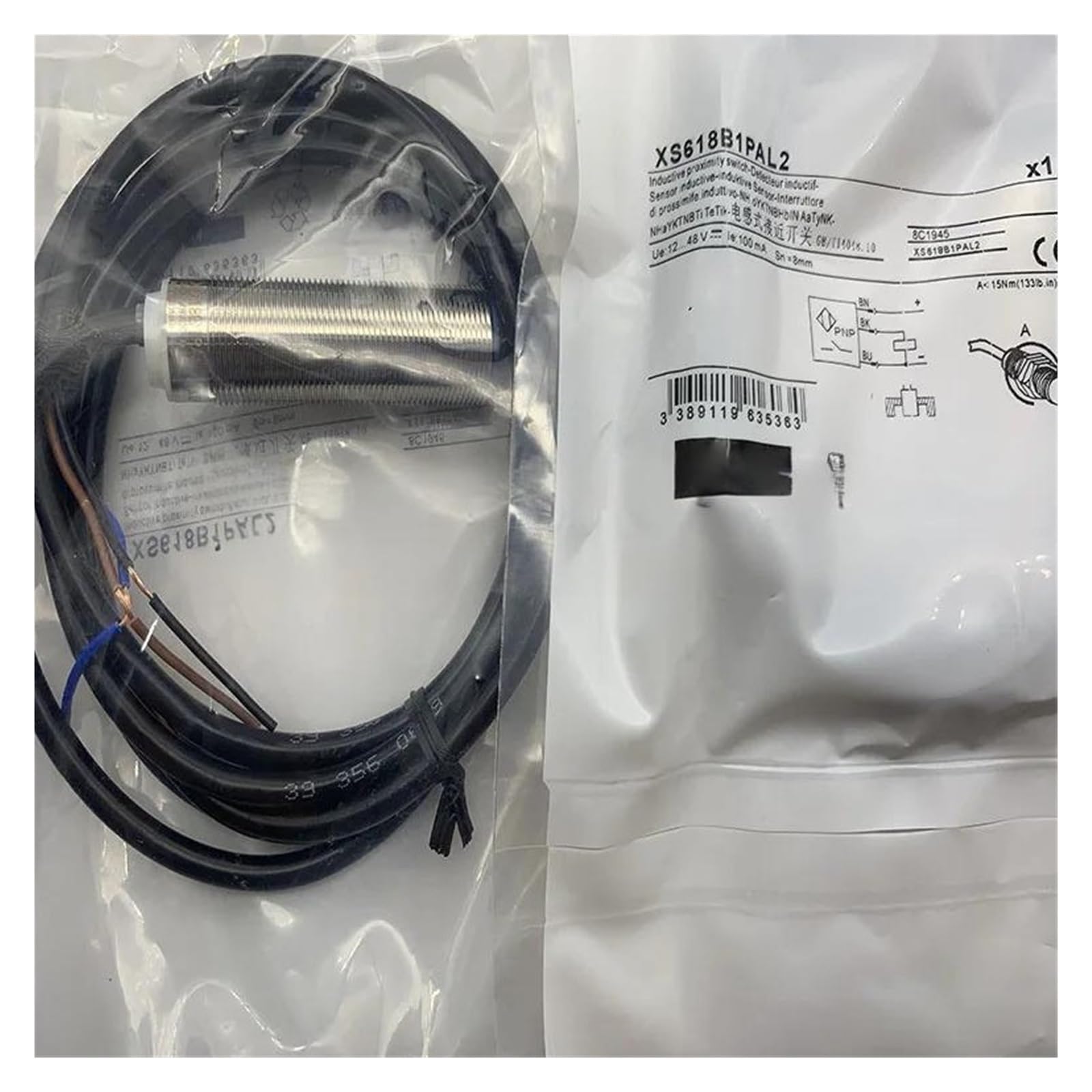 ZVQYSGIW XS618B1PAL5 XS618B1NAL5 XS630B1PAL2 XS630B1PBL2 XS630B1NAL2 proximity switch sensor(XS618B1PAL5)