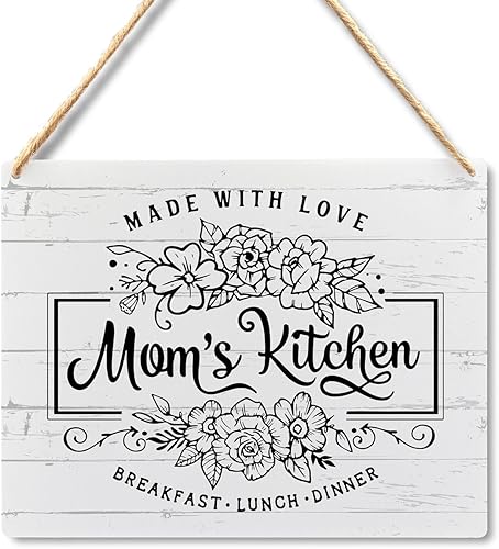 Decoración de pared de arte de cocina, letreros de cocina, decoración de cocina, regalos para el día de la madre, regalos para mamá de hija, regalos