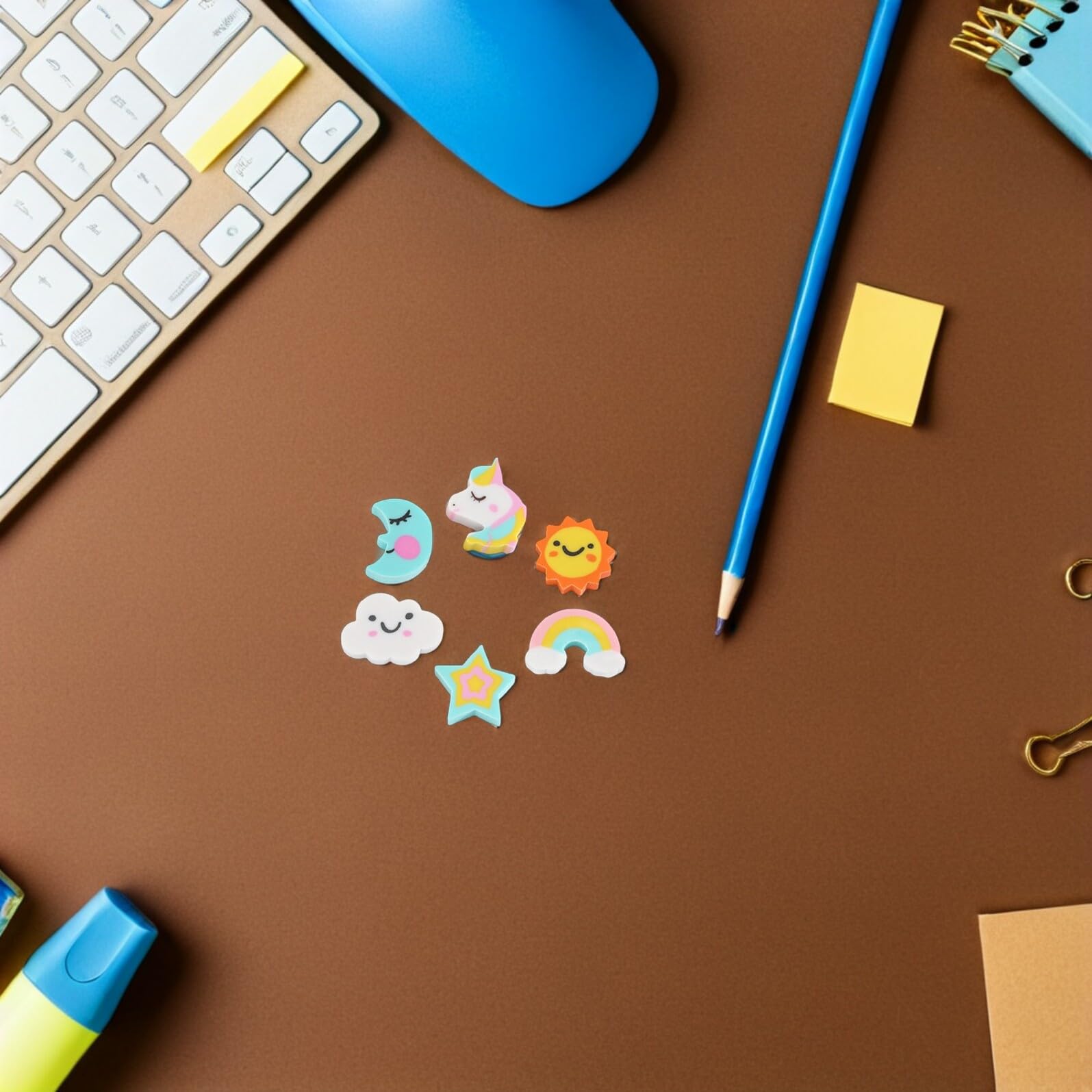 Artibetter Gomme Fantaisie Dessin Animé 180 Pièces TPR pour École