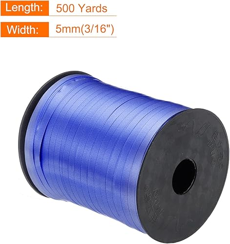 Miniatura 2 de PATIKIL Cinta rizadora de 500 yardas, cuerda metálica de 316 pulgadas para decoración de fiestas, envoltura de regalos, manualidades, azul aguamarina