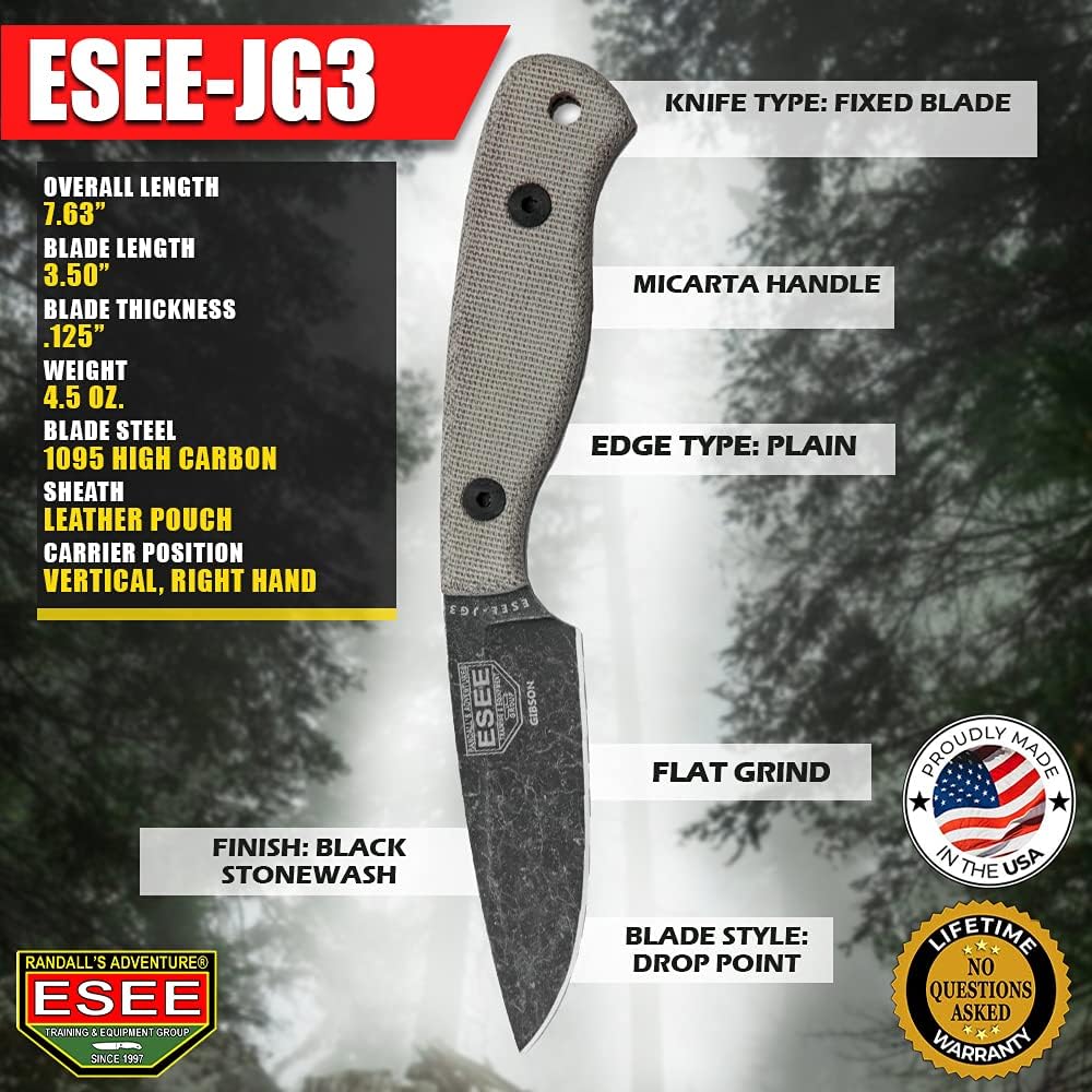 ESEE JG3 Blade Profile