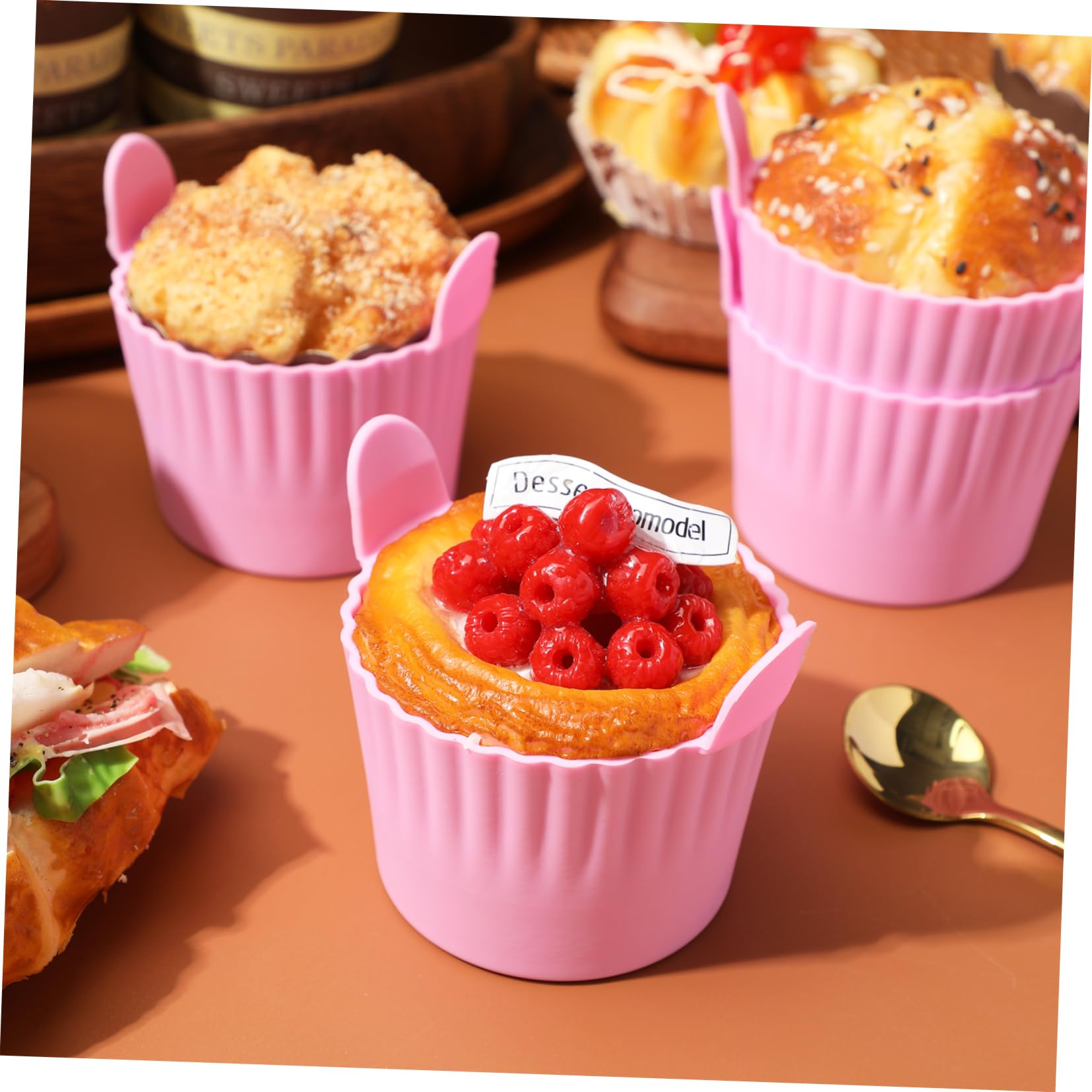 5 Juegos Molde Para Gofres Moldes Para Muffins Para Hornear Moldes Para Pasteles Molde Muffins Ollas De Cocina Moldes Para Muffins De Silicona Moldes De Silicona 4 Uds * 5 Cabilock