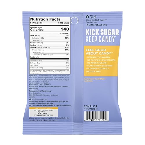 Miniatura 82 de SmartSweets Sour Blast Buddies, caramelo con bajo contenido de azúcar (0.11 oz), bajo en calorías (100), sin edulcorantes artificiales, a base