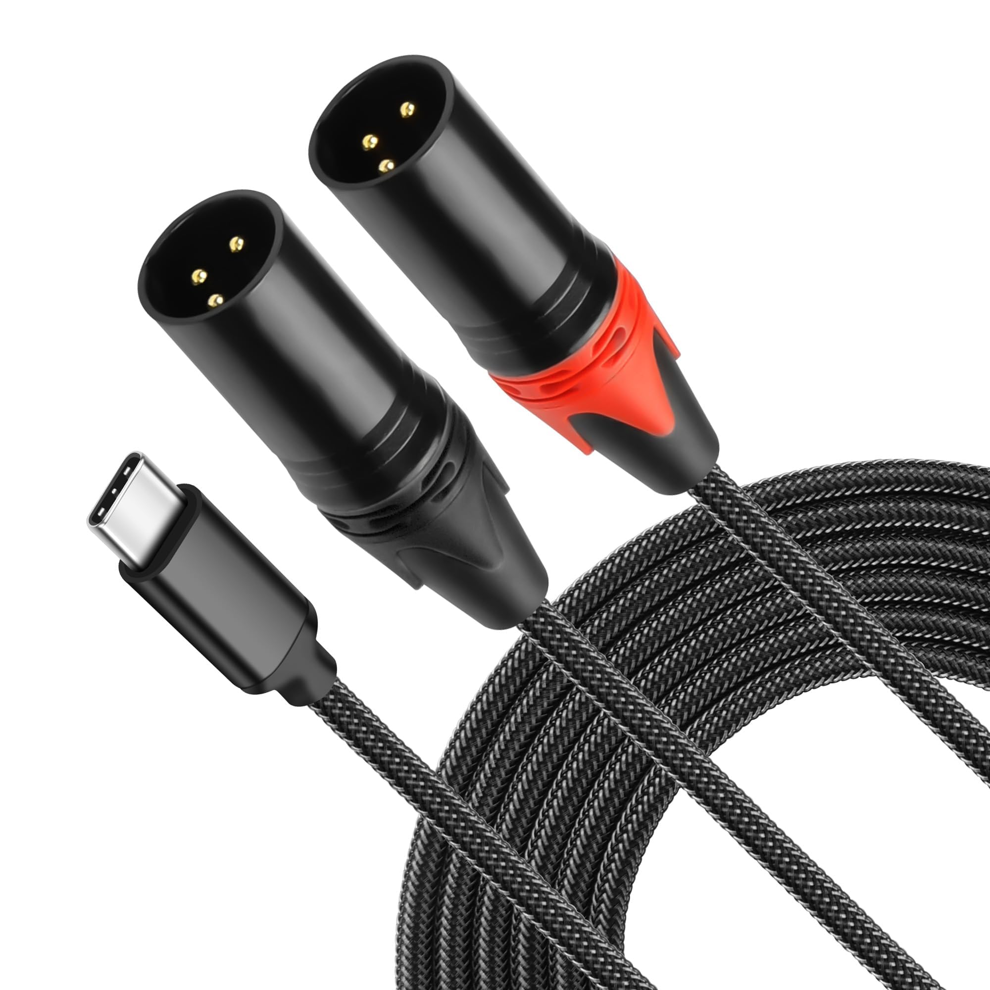Amazon.com: XMSJSIY USB C to Dual XLR Microphone Cable Type C Male