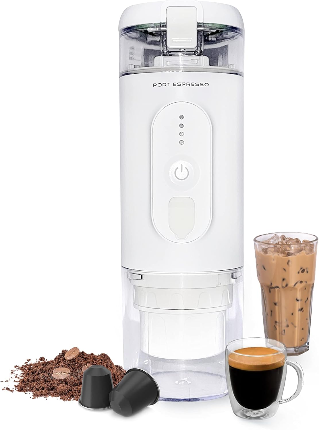 Portable Coffee Maker for Nespresso Capsules or Ground Coffee Portable