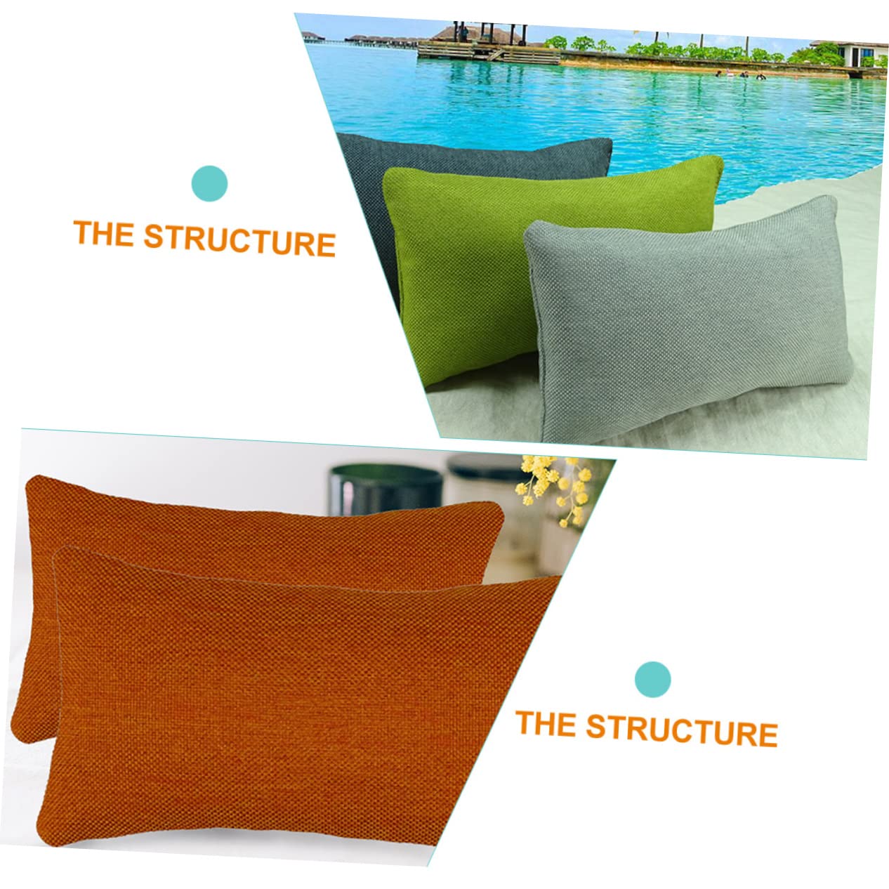 ULDIGI 2pcs Linen Pulse Pillow Medical Supply Arm Tunnel Design Easy to Clean Random