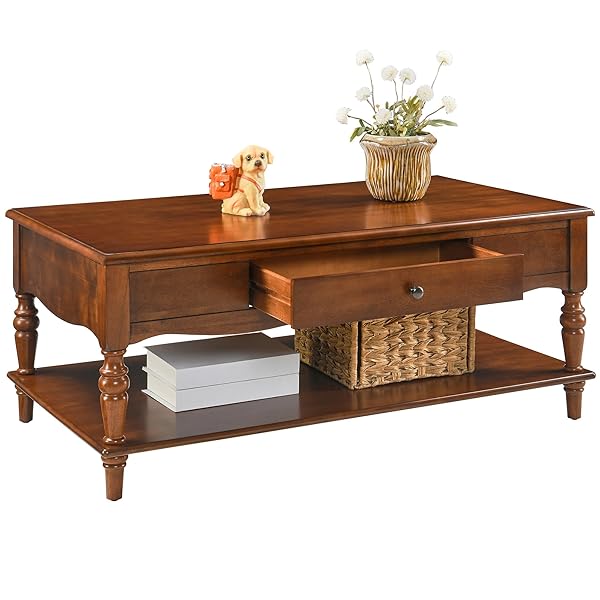 Victorian Style Cherry Wood Cocktail Table