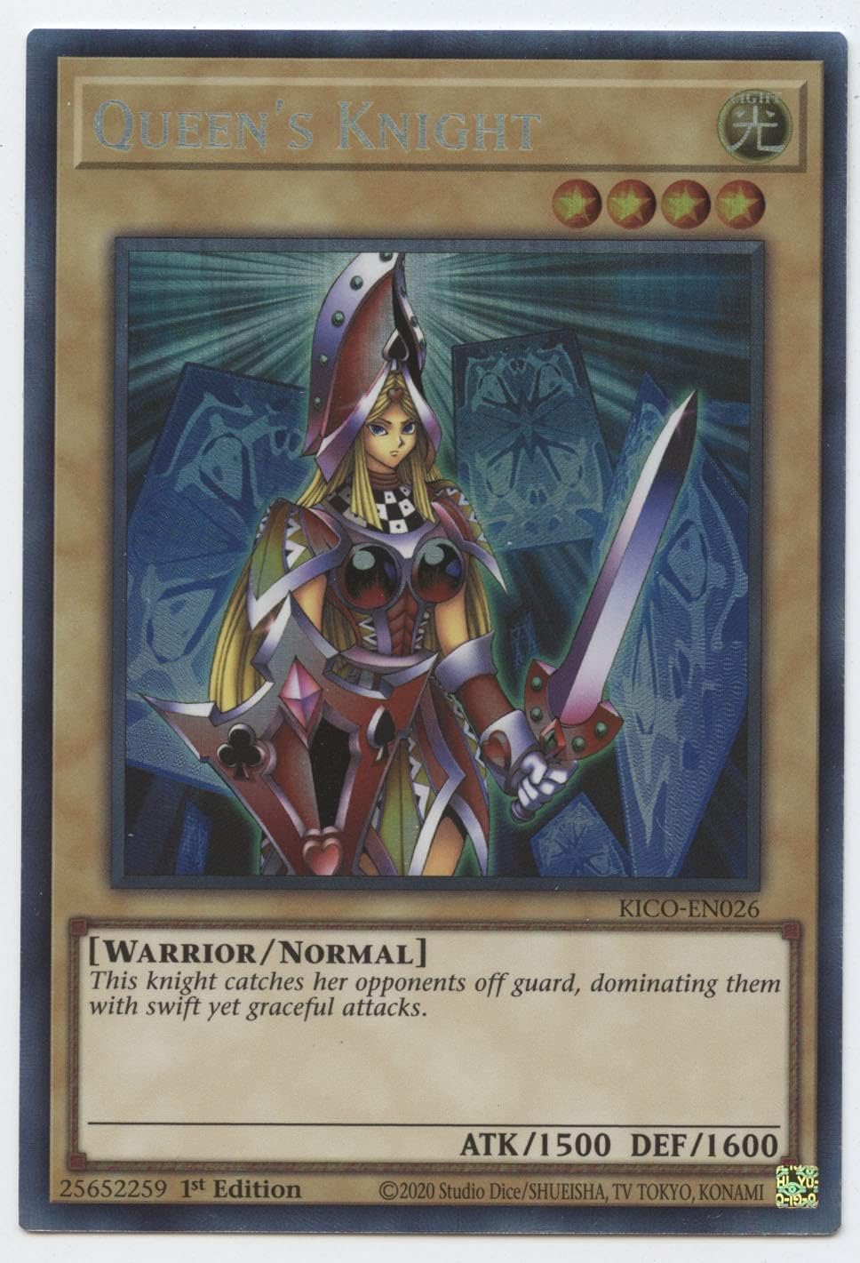 Queen's Knight - KICO-EN026 - Collector's Rare - 1st Edition