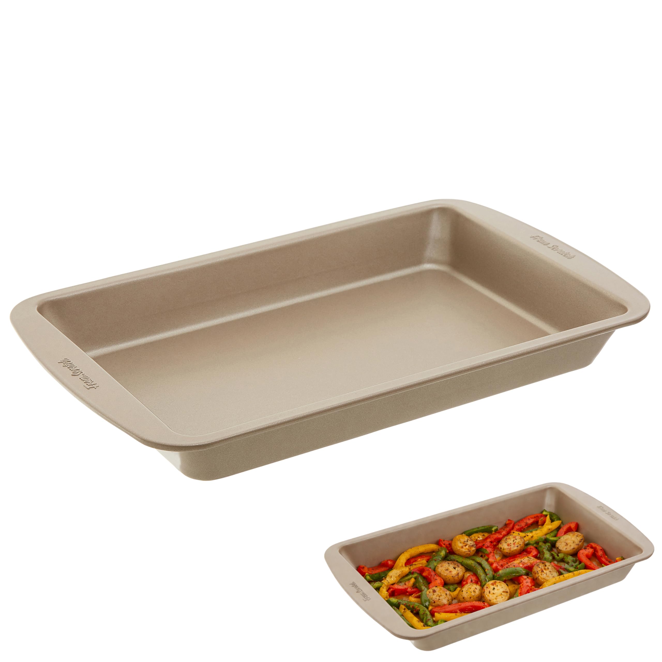 Orsina Elegant 33Cm Roasting PanChampagne Finish Roasting Dish For KitchenBpa Free  Roasting Pan For Baking from B&Q