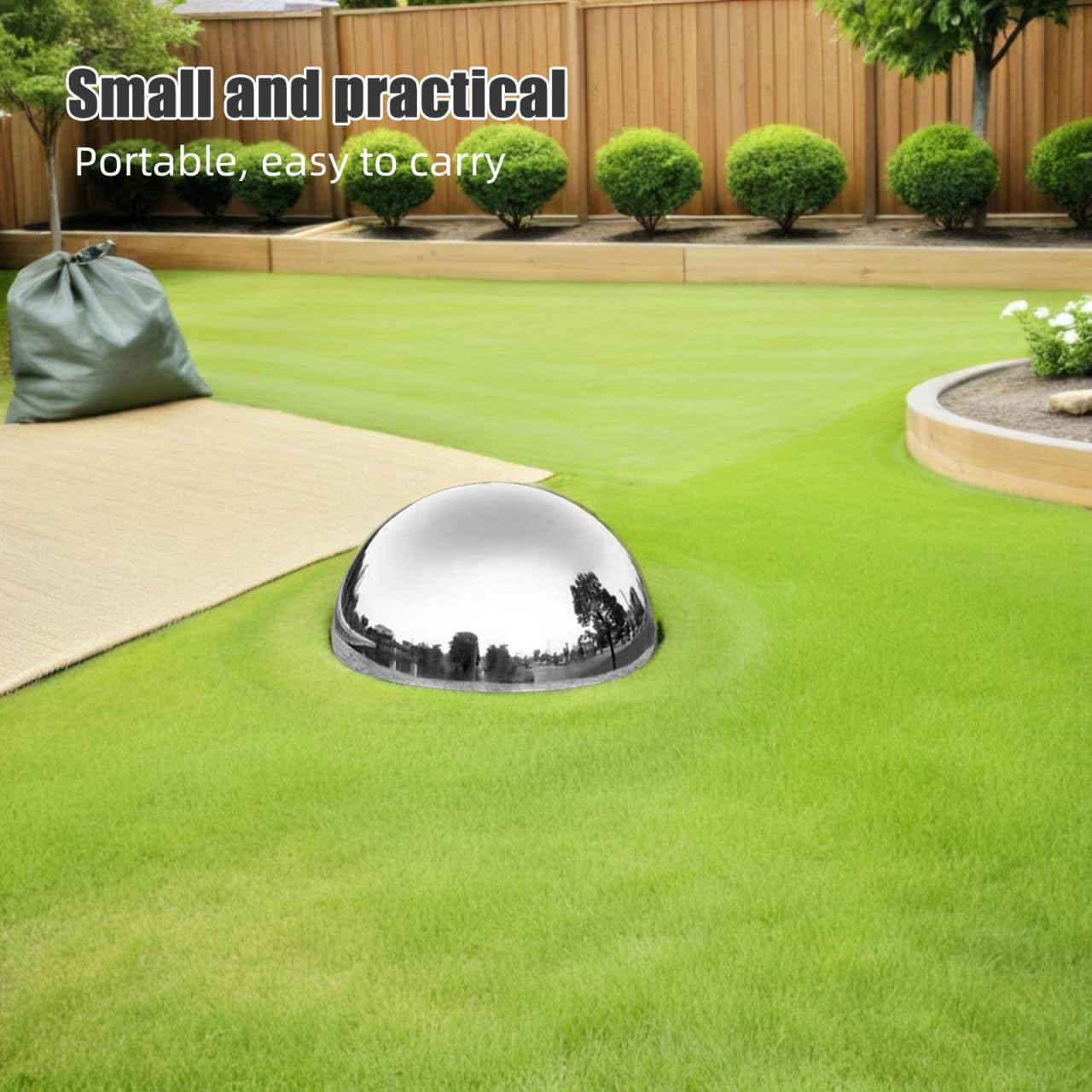 BESPORTBLE Edelstahl Gartenkugel Halbkugel 4Er Set 13.39 Zoll Reflektierende Spiegelkugeln FüR Innen Und AußEn Deko Kugeln Garten Terrasse Modernes Wohnaccessoire