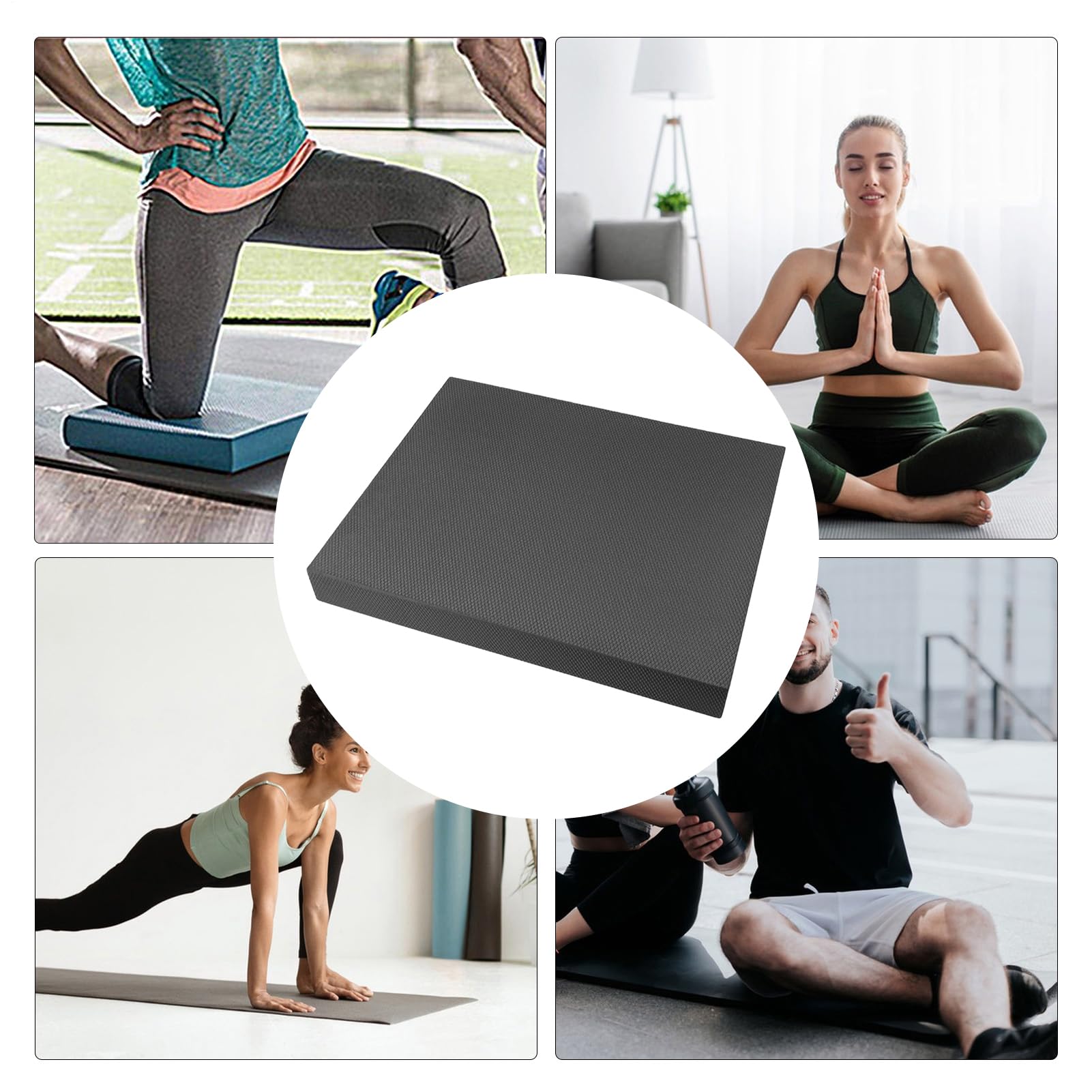 Almohadilla de equilibrio de espuma,50.8 centímetros x 40.6 centímetros antideslizante suave grueso - Almohadillas de equilibrio de espuma para ejercicios,para Mujeres Hombres Inicio Gimnasio Piso